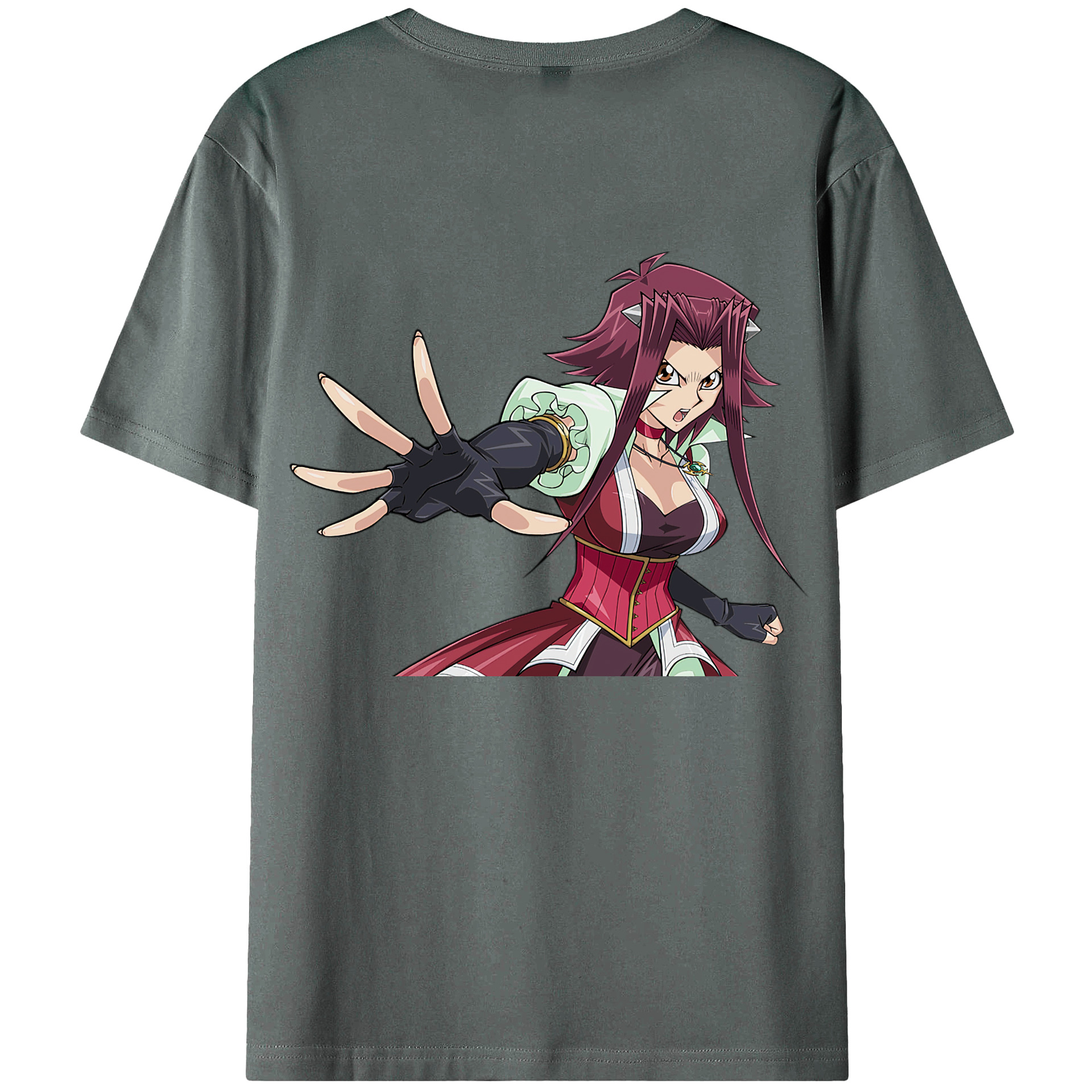 （画像用） 遊☆戯☆王 Yu-Gi-Oh! 綿100％ メンズ半袖Tシャツ（バックプリント） 通気性